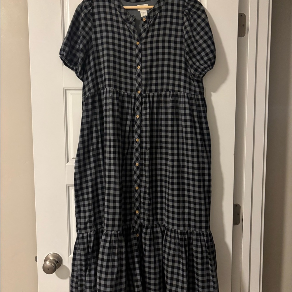 Gingham dress - works for before during and after pregnancy/ nursing